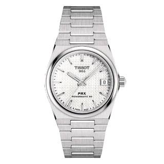 ΡΟΛΟΙ TISSOT  T1372071111100 TISSOT T-Classic PRX Powermatic 80 Automatic Silver Stainless Steel Bracelet