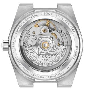 ΡΟΛΟΙ TISSOT  T1372071135100 TISSOT T-Classic PRX Powermatic 80 Automatic Silver Stainless Steel Bracelet