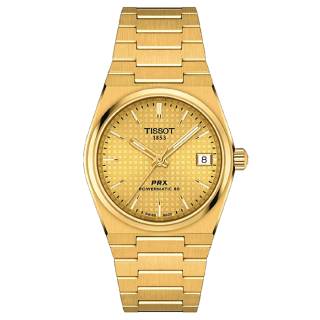 ΡΟΛΟΙ TISSOT  T1372073302100 TISSOT T-Classic PRX Powermatic 80 Automatic Gold Stainless Steel Bracelet