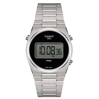 ΡΟΛΟΙ TISSOT  T1372631105000 TISSOT T-Classic PRX Digital Dual Time Chronograph Silver Stainless Steel Bracelet