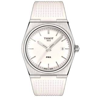 ΡΟΛΟΙ TISSOT  T1374101701100  TISSOT T-Classic PRX 40 205 White Rubber Strap