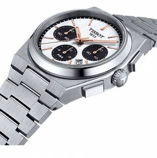 ΡΟΛΟΙ TISSOT  T1374271101100 TISSOT T-Classic PRX Automatic Chronograph Silver Stainless Steel Bracelet