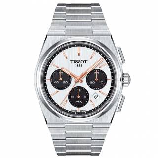 ΡΟΛΟΙ TISSOT  T1374271101100 TISSOT T-Classic PRX Automatic Chronograph Silver Stainless Steel Bracelet