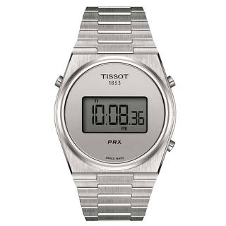 ΡΟΛΟΙ TISSOT  T1374631103000 TISSOT T-Classic PRX Digital Dual Time Chronograph Silver Stainless Steel Bracelet