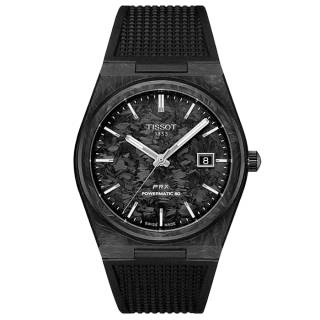 ΡΟΛΟΙ TISSOT  T1379079720100 TISSOT T-Classic PRX Powermatic 80 Automatic Black Rubber Strap