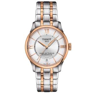 ΡΟΛΟΙ TISSOT  T1392072203800 TISSOT T-Classic Chemin Des Tourelles Automatic Two Tone Stainless Steel Bracelet