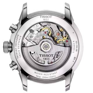 ΡΟΛΟΙ TISSOT  T1394621103800 TISSOT T-Classic Chemin Des Tourelles Automatic Chronograph Silver Stainless Steel Bracelet