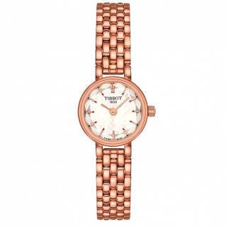 ΡΟΛΟΙ TISSOT T1400093311100 TISSOT T-Lady Lovely Round Rose Gold Stainless Steel Bracelet