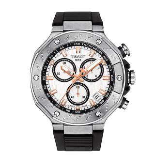 ΡΟΛΟΙ TISSOT  T1414171701100  TISSOT T-Sport T-Race Chronograph Black Rubber Strap