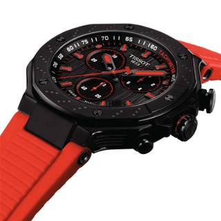 ΡΟΛΟΙ TISSOT  T1414173706101 TISSOT T-Sport T-Race Chronograph Red Silicone Strap