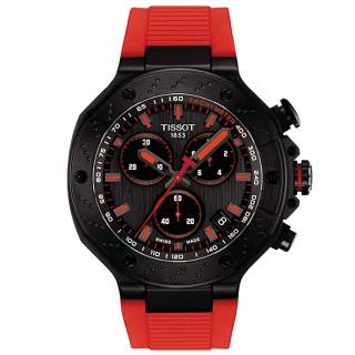 ΡΟΛΟΙ TISSOT  T1414173706101 TISSOT T-Sport T-Race Chronograph Red Silicone Strap