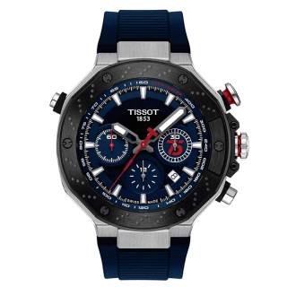 ΡΟΛΟΙ TISSOT  T1414272704100 TISSOT T-Sport T-Race MotoGP Automatic Chronograph Blue Silicone Strap 2024 Limited Edition