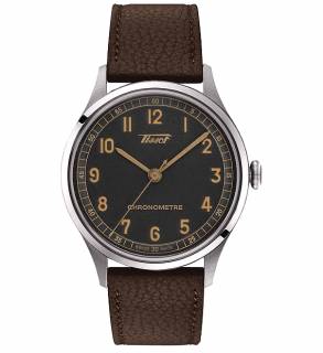 ΡΟΛΟΙ TISSOT T1424641606200 TISSOT T-Heritage 1938 COSC Automatic Brown Leather Strap