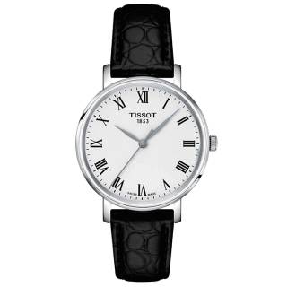 ΡΟΛΟΙ TISSOT  T1432101603300 TISSOT T-Classic Everytime Black Leather Strap