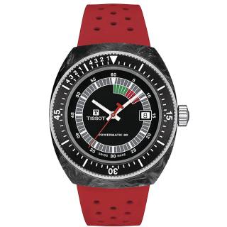 ΡΟΛΟΙ TISSOT  T1454079705702 TISSOT Sideral S Red Rubber Strap