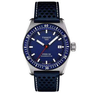 ΡΟΛΟΙ TISSOT  T1494071604100 TISSOT T-Sport PR 516 Powermatic 80 Automatic Blue Leather Strap