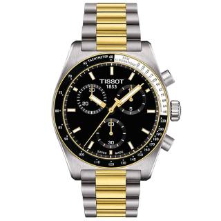 ΡΟΛΟΙ TISSOT  T1494172205100 TISSOT T-Sport PR516 Chronograph Two Tone Stainless Steel Bracelet