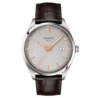 ΡΟΛΟΙ TISSOT  T1504101603100 TISSOT T-Classic PR 100 Brown Leather Strap