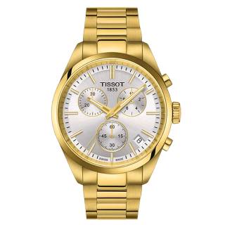 ΡΟΛΟΙ TISSOT  T1504173303100 TISSOT T-Classic PR100 Chronograph Gold Stainless Steel Bracelet