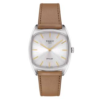 ΡΟΛΟΙ TISSOT  T1599091603100 TISSOT Heritage Stylist Brown Leather Strap