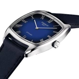 ΡΟΛΟΙ TISSOT  T1599091604300 TISSOT Heritage Stylist Blue Leather Strap