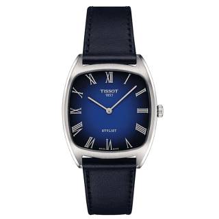 ΡΟΛΟΙ TISSOT  T1599091604300 TISSOT Heritage Stylist Blue Leather Strap