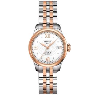 ΡΟΛΟΙ TISSOT  T41218316 TISSOT T-Classic Le Locle Diamonds Automatic Two Tone Stainless Steel Bracelet