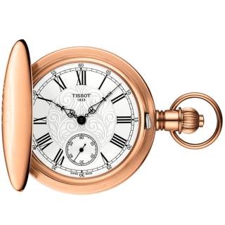 ΡΟΛΟΙ TISSOT T8644059903301 TISSOT T-Pocket Savonnettes  Mechanical Rose Gold Stainless Steel