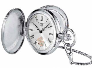 ΡΟΛΟΙ TISSOT T8654059903800 TISSOT T-Pocket Double Savonnette Mechanical Pocket Watch