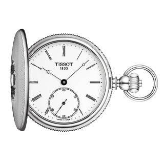 ΡΟΛΟΙ TISSOT T8674051901300 TISSOT T-Pocket Savonnettes  Mechanical Silver Stainless Steel