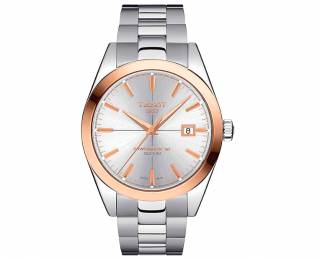 ΡΟΛΟΙ TISSOT  T9274074103100 TISSOT Gentleman Powermatic 80 Silicium Solid 18ct Rose Gold bezel