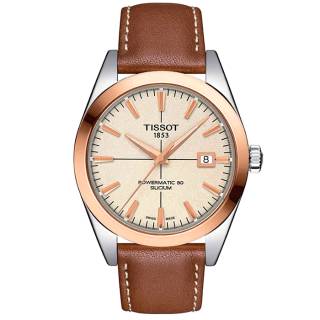 ΡΟΛΟΙ TISSOT  T9274074626100 TISSOT Gentleman Powermatic 80 Silicium Solid 18ct Rose Gold bezel