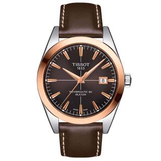 ΡΟΛΟΙ TISSOT  T9274074629100 TISSOT Gentleman Powermatic 80 Silicium Solid 18ct Rose Gold bezel