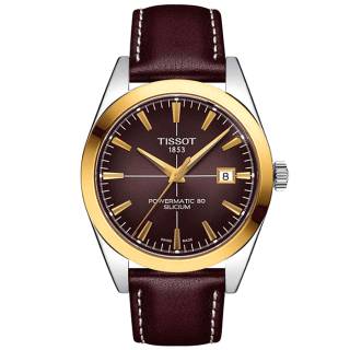 ΡΟΛΟΙ TISSOT  T9274074629101 TISSOT Gentleman Powermatic 80 Silicium Solid 18ct Gold Bezel