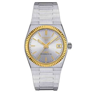 ΡΟΛΟΙ TISSOT  T9312074103101TISSOT PRX Powermatic 80 Steel with 18ct Gold Bezel