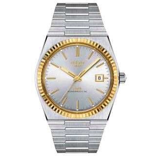 ΡΟΛΟΙ TISSOT  T9314074103101 TISSOT PRX Powermatic 80 Steel with 18ct Gold Bezel