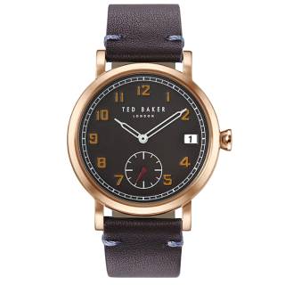 ΡΟΛΟΙ TED BAKER TE50518002 TED BAKER Logan Brown Leather Strap