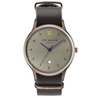 ΡΟΛΟΙ TED BAKER TE50519005 TED BAKER Ethan Brown Leather Strap