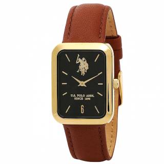 ΡΟΛΟΙ U.S. POLO  USP3211BR U.S.POLO Dunkan Brown Leather Strap