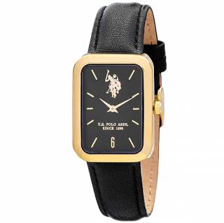 ΡΟΛΟΙ U.S. POLO  USP3233BK U.S.POLO Dunkan Black Leather Strap