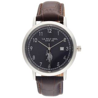 ΡΟΛΟΙ U.S. POLO USP4800BL U.S. POLO Oliver Brown Leather Strap