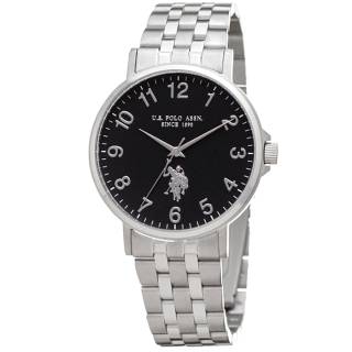 ΡΟΛΟΙ U.S. POLO USP4954BK U.S.POLO Paxton Silver Stainless Steel Bracelet