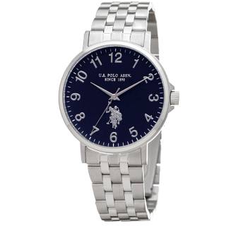 ΡΟΛΟΙ U.S. POLO  USP4955BL U.S.POLO Paxton Silver Stainless Steel Bracelet