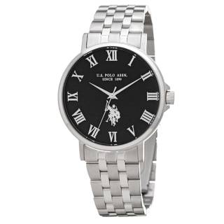 ΡΟΛΟΙ U.S. POLO  USP4956BK U.S.POLO Paxton Silver Stainless Steel Bracelet