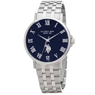 ΡΟΛΟΙ U.S. POLO  USP4957BL U.S.POLO Paxton Silver Stainless Steel Bracelet