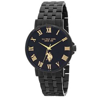 ΡΟΛΟΙ U.S. POLO USP4959YG U.S.POLO Paxton Black Stainless Steel Bracelet