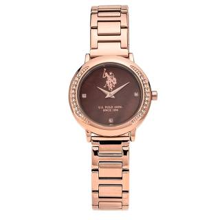 ΡΟΛΟΙ U.S. POLO USP5621RG  U.S. POLO Rachel Crystals Rose Gold Stainless Steel Bracelet