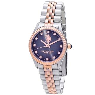 ΡΟΛΟΙ U.S. POLO USP5768BL U.S. POLO Azure Crystals Two Tone Stainless Steel Bracelet