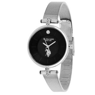 ΡΟΛΟΙ U.S. POLO USP5842BK U.S.POLO Helen Crystals Silver Stainless Steel Bracelet