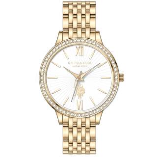 ΡΟΛΟΙ U.S. POLO  USP5971YG U.S.POLO Faith Crystals Gold Stainless Steel Bracelet